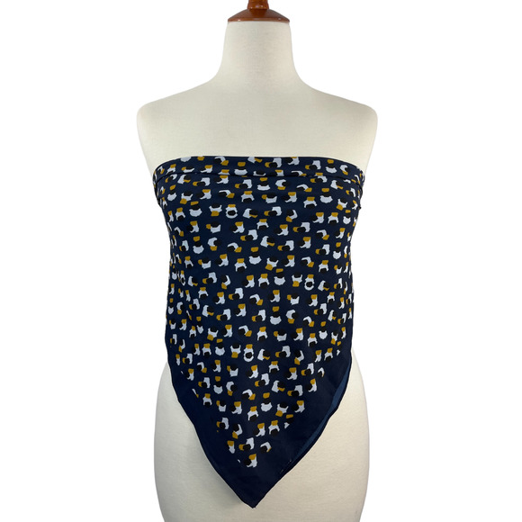 World Market Blue Animal Print Scarf - Picture 1 of 9